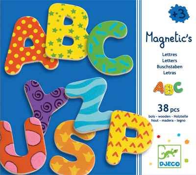 Djeco Fancy Letters Wooden Magnets